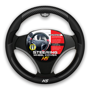 Steering Wheel Cover Black / Carbon Fiber With Comfort Grip 35.670