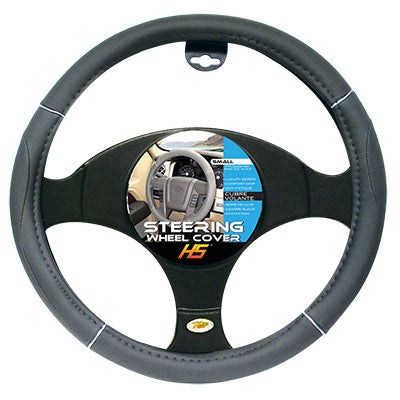 Steering Wheel Cover Grey / Chrome / Grey 13.5