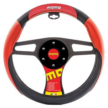 Momo Steering Wheel Cover Red/Black/Red