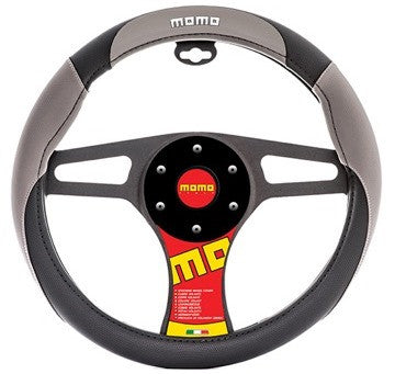 Momo Steering Wheel Cover Grey/Black/White
