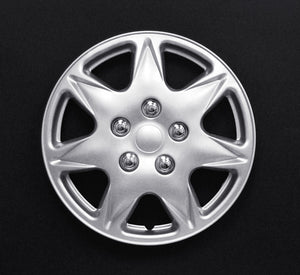 Set Of 4 13" Silver Lacquer Wheel Covers