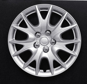 Set Of 4 14" Silver Lacquer Wheel Covers