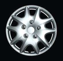 Load image into Gallery viewer, HS 45.578 Set Of 4 15&quot; Silver Lacquer Wheel Covers