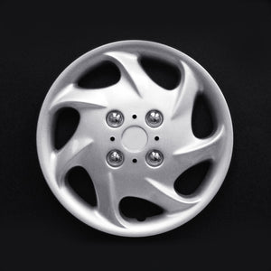 Set Of 4 15" Silver Lacquer Wheel Covers