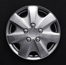 Load image into Gallery viewer, HS 45.562 Set Of 4 15&quot; Silver Lacquer Wheel Covers
