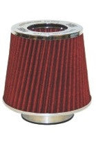 Air Filter Tornado Style Super Flow Chrome /Red intake Filter 63.SF200