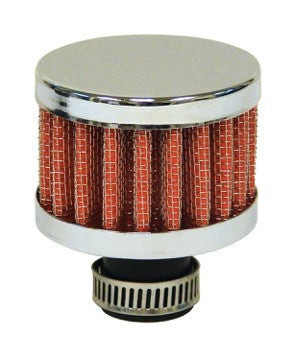 Air Filter Super Flow Air Breather Mini Red Cone(Chrome Top & Bottom) 63.SF355