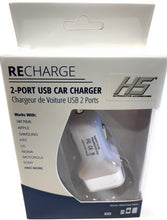 Load image into Gallery viewer, Recharge 2-Port USB Car Charger HS 08.008
